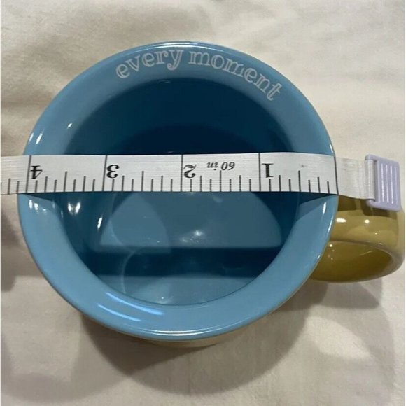 Coffee Mug Yellow Enjoy Every Moment Smile Face Gift Hot Cold Youth Adult - Picture 7 of 7